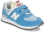 New Balance 574 V1 sneakers blauw lichtblauw Jongens Meisjes Suede Meerkleurig 33.5 - Thumbnail 3