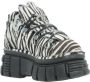 New Rock Enkellaars M-106-S31 Zwart Wit - Thumbnail 2