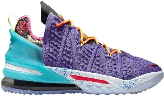Nike Lebron 18 Psychic Purple Black Multi Color Schoenmaat 42 1 2 Basketball Performance Mid DM2813 500