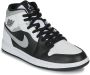 Nike Mid-Top Jordan 1 Chicago Black Toe Sneakers White Heren - Thumbnail 2