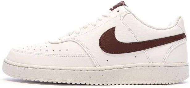 Nike Court Vision Low White-Burgundy Crush