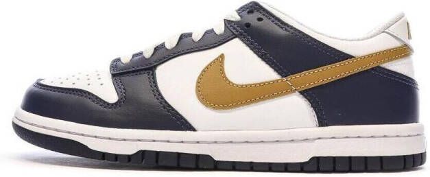 Nike kinderschoenen Dunk Low White Midnight Navy Wheat White Midnight Navy Wheat