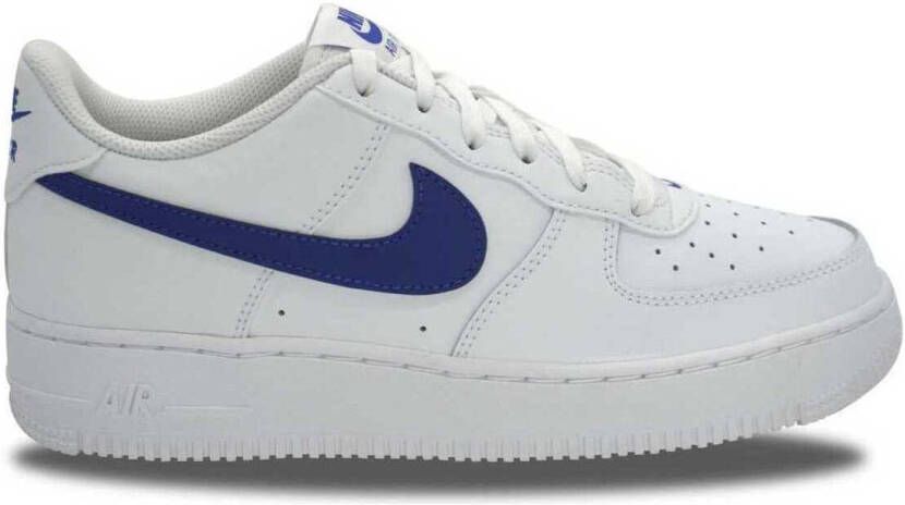 Nike Lage Sneakers Air Force 1 Leather White Hyper Royal