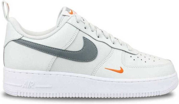 Nike Lage Sneakers Air Force 1 Photon Dust Safety Orange