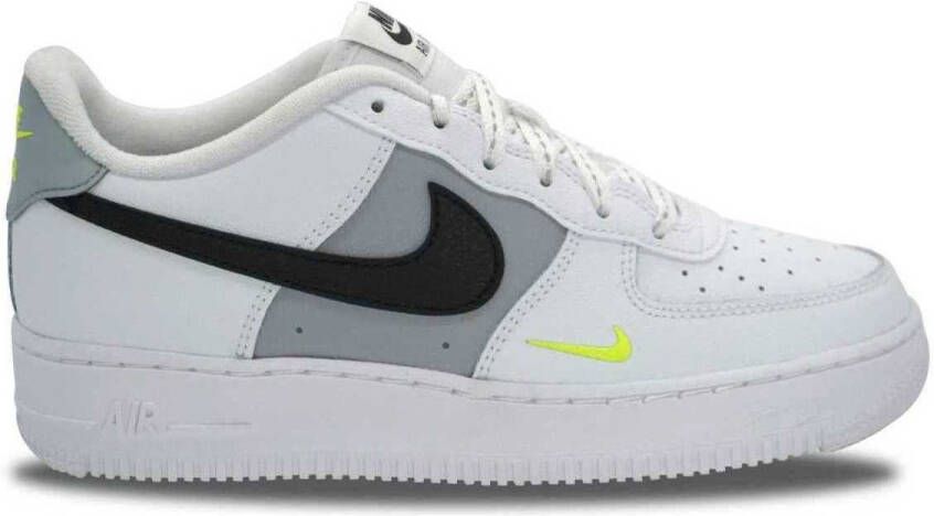 Nike Lage Sneakers Air Force 1 White Neon