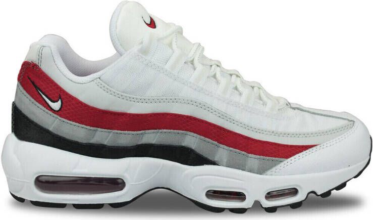 Nike Lage Sneakers Air Max 95 White Red Black Blanc