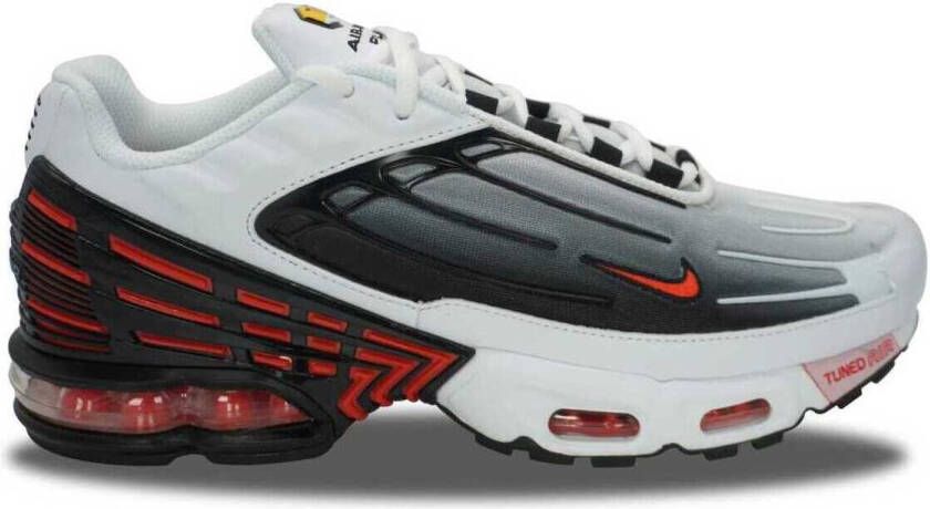 Nike Lage Sneakers Air Max Plus III White Black Team Orange