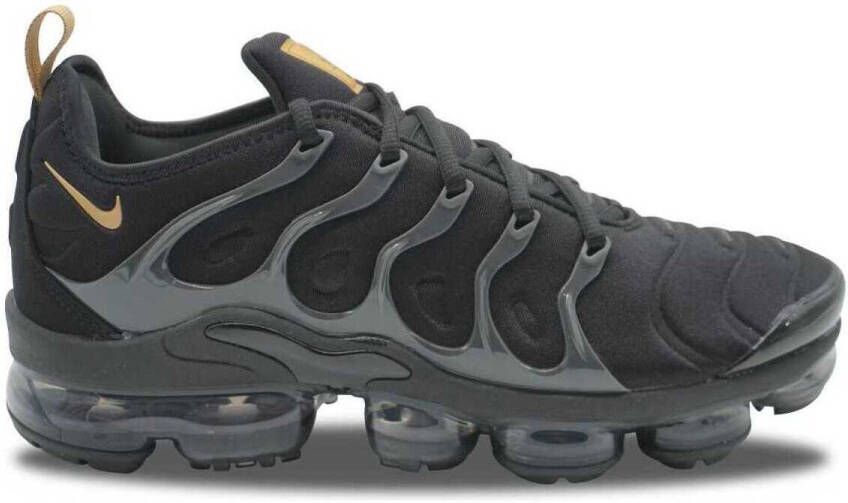 Nike Lage Sneakers Air VaporMax Plus Black Metallic Gold