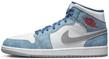 Nike Sneakers Air Jordan 1 Mid French Blue Fire Red (GS)