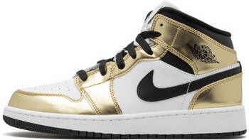 Nike Sneakers Air Jordan 1 Mid White Metallic Gold