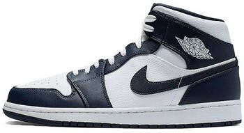 Nike Sneakers Air Jordan 1 Mid White Metallic Gold Obsidian