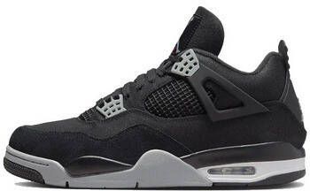 Nike Sneakers Air Jordan 4 Black Canvas