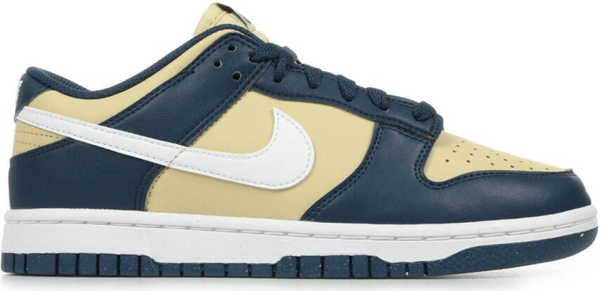 Nike Damesschoenen Dunk Low Midnight Navy Team Gold White- Dames Midnight Navy Team Gold White