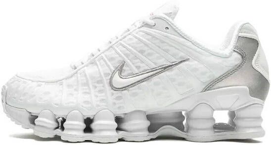 Nike Sneakers Shox TL White Metallic Silver Max Orange