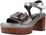 Noa Harmon Elegante Hoge Hak Sandalen voor Vrouwen Gray Dames - Thumbnail 3