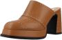 Noa Harmon Stijlvolle Heeled Mules voor Vrouwen Brown Dames - Thumbnail 2