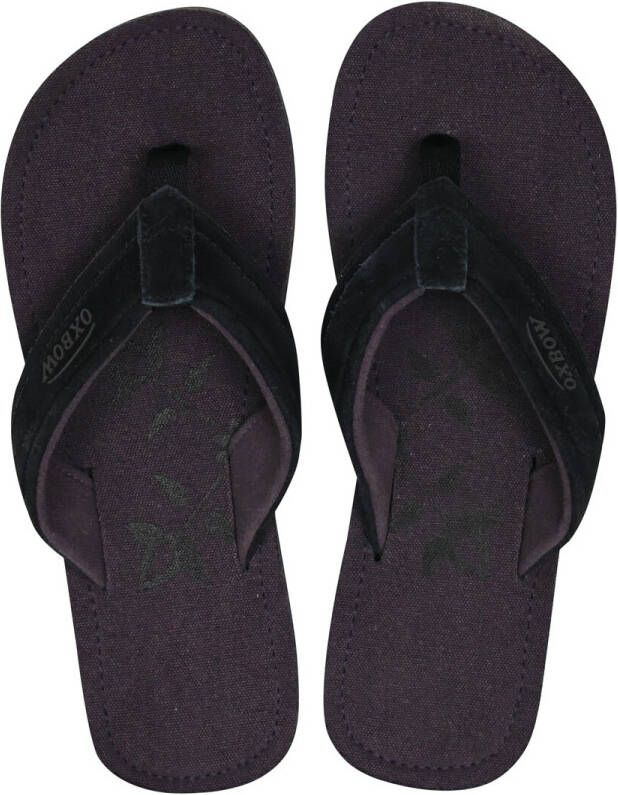 Oxbow Teenslippers Effen teenslipper uit twee materialen suède bandje VALLY