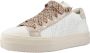 P448 Witte Leren Platform Sneakers Beige Dames - Thumbnail 2