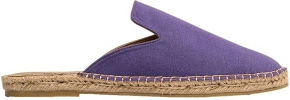 Paez Espadrilles Mule W Vegan Suede Amethyst