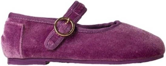 Paez Nette schoenen Kids Mary Jane K Velvet Amethyst