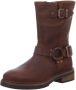 Palpa Bruine Bikerboot met Gouden Gespen Brown Dames - Thumbnail 3