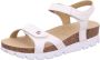 Panama Jack Comfortabele platte sandalen voor vrouwen White Dames - Thumbnail 4