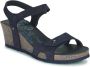 Panama Jack JULIA BASICS B10 Volwassenen Sandalen met hakDames Sandalen Blauw - Thumbnail 4