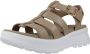 Panama Jack Stijlvolle Platte Sandalen Beige Dames - Thumbnail 3