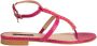 PATRIZIA PEPE Dierenprint Platte Sandalen Pink Dames - Thumbnail 2