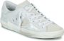 Philippe Model Gelamineerd Leren Sneakers Zilver Wit Gray Dames - Thumbnail 2