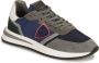 Philippe Model Tropez 2.1 Hardloopschoenen Blauw Militair Gray Heren - Thumbnail 2