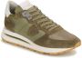 Philippe Model Lage Top Sneakers Leer Textiel Rubberen Zool Green Heren - Thumbnail 2