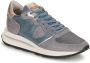 Philippe Model Denim Hardloopschoenen met Metallic Details Blue Dames - Thumbnail 2