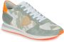 Philippe Model Groene Noos Sneakers met Contrasterend Hiel Detail Green Heren - Thumbnail 3