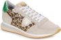 Philippe Model Vintage Hardloopschoen Vrouwen Goud Multicolor Dames - Thumbnail 2