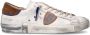 Philippe Model Witte Kalfsleren Lage Sneakers met Metalen Details White Heren - Thumbnail 18