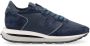 Philippe Model Blauwe Sneakers met Suède en Mesh Blue Heren - Thumbnail 2