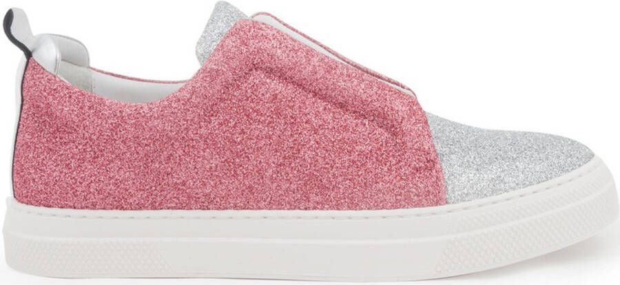 Pierre Hardy Lage Sneakers JS02 SLIDER GLITTER SILVER PINK