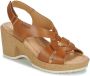 Pikolinos Comfortabele Arenales Sleehak Sandalen Brown Dames - Thumbnail 2