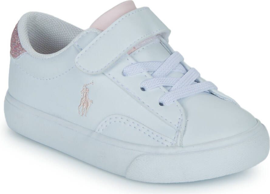 Ralph Lauren Polo Theron V PS White Pink kleuter sneakers