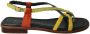 Pons Quintana Handgeweven Multicolor Leren Sandaal Multicolor Dames - Thumbnail 2