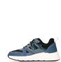 POSH by Poelman Carocel chunky denim sneakers blauw zwart - Thumbnail 3