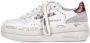 Premiata Witte Leren Sneakers Logo Zijkant Achterkant White Dames - Thumbnail 2