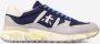 Premiata Blauwe Mesh en Suède Sneakers Blue Heren - Thumbnail 3