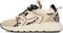 PS Poelman Cibel chunky leren sneakers beige panter - Thumbnail 2