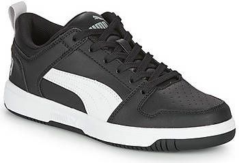 PUMA Rebound Layup Lo SL Jr Sneakers Kinderen Black- White-High Rise - Foto 5