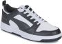 PUMA Rebound v6 Low Unisex Sneakers White- Black- White - Thumbnail 5