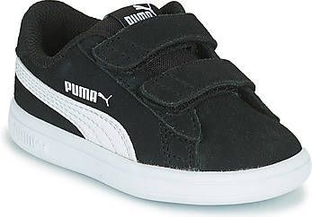 puma smash v2 black white