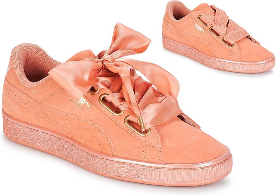 Puma Lage Sneakers WN SUEDE HEART SATIN.DUSTY