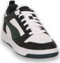 Puma Rebound V6 Lo Jr sneakers wit zwart donkergroen - Thumbnail 12